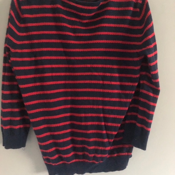 Forever 21 Blue and red stripped long sleeve - Picture 2 of 2